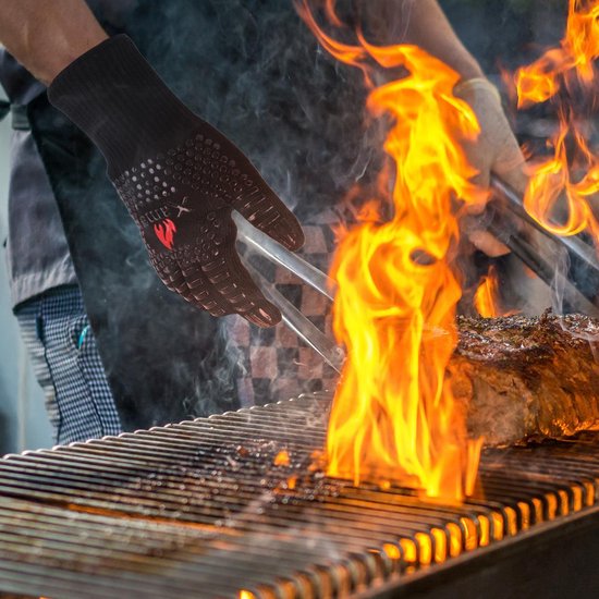 Gants de barbecue XAMAX® - Mitaines de Gants de four - Gants de BBQ  résistants à la