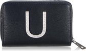 Mooie portemonnee - op de voorkant de letter U - met ritssluiting - voorzien van 7 vakjes - afmeting 13cm x 9 cm