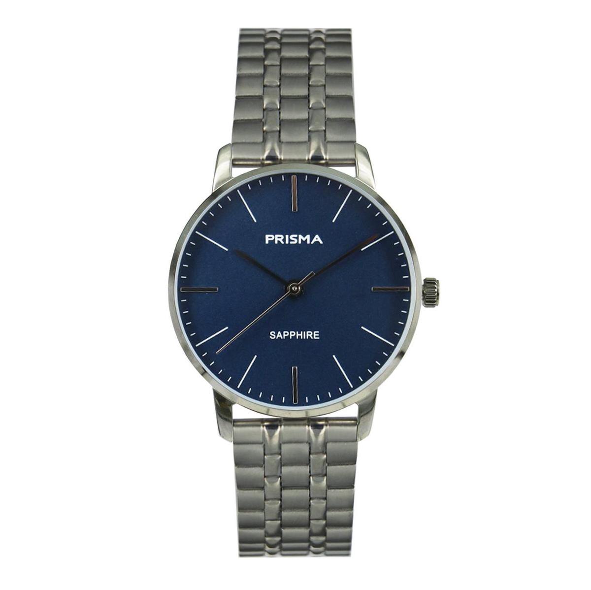 Prisma Horloge P.2092 Edelstaal blauw 5ATM