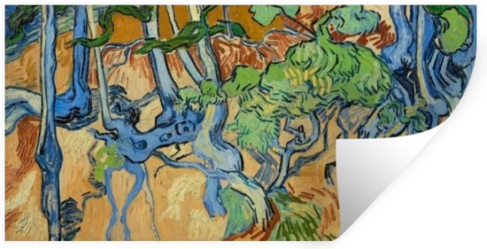 Foto: Muurstickers sticker folie boomwortels vincent van gogh 40x20 cm plakfolie muurstickers kinderkamer zelfklevend behang zelfklevend behangpapier stickerfolie
