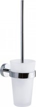 Tesa® Smooz toiletborstelset, verchroomd metaal, zelfklevend, zelfklevende montage technologie