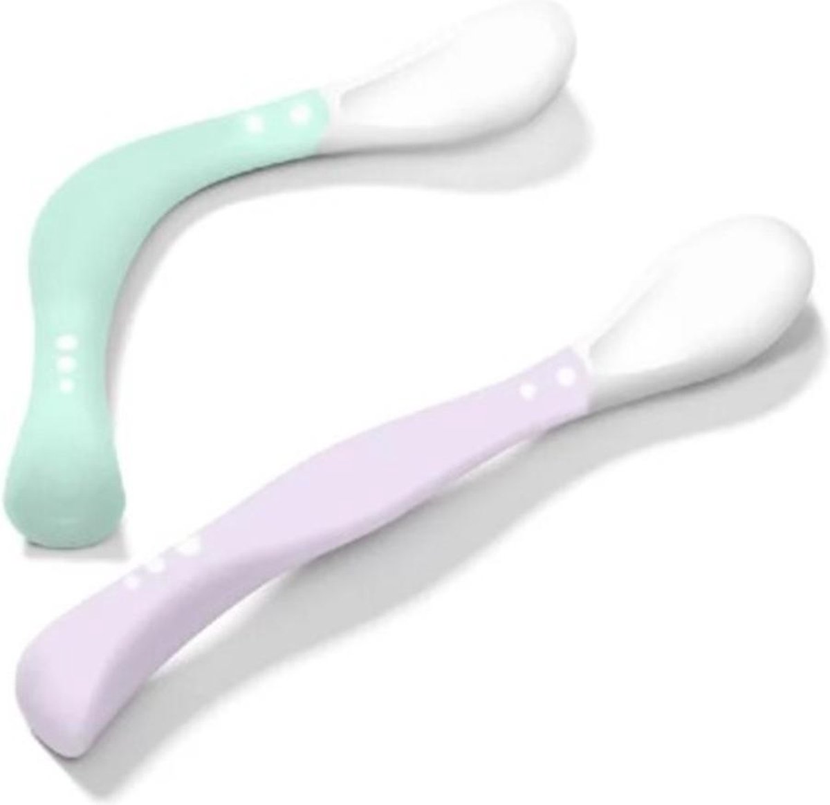 BabyOno |flexibele lepels |blauw/grijs|2 stuks