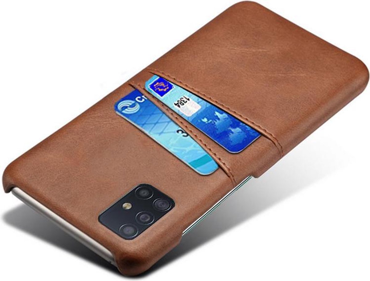 Samsung Galaxy A71 Telefoonhoesje PU Leren Back Cover Pasjeshouder
