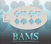 Bad Ass Stencil Nr. 3019 - BAM3019 - Schmink sjabloon - Bad Ass mini - Geschikt voor schmink en airbrush