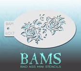 Bad Ass Stencil Nr. 4017 - BAM4017 - Schmink sjabloon - Bad Ass mini - Geschikt voor schmink en airbrush