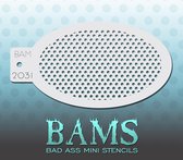 Bad Ass Stencil Nr. 2031 - BAM2031 - Schmink sjabloon - Bad Ass mini - Geschikt voor schmink en airbrush
