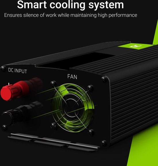 GREEN CELL 12V| Voltage Auto Omvormer 12V naar 220V/230V, 300W(continu) Gemodificeerde sinusgolf van Green Cell — afbeelding 5