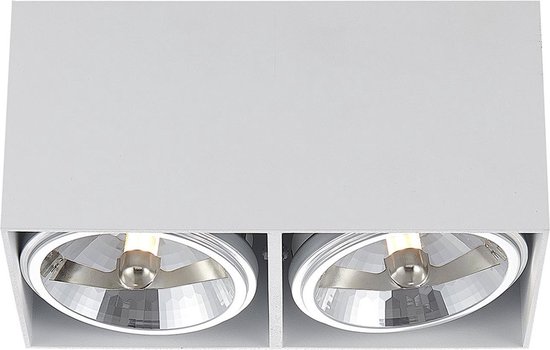 Arcchio - plafondlamp - 2 lichts - metaal, aluminium - H: 12 cm - G9 - wit