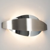 Lindby - LED wandlamp - 2 lichts - metaal - H: 13 cm - G9 - mat nikkel, chroom - Inclusief lichtbronnen