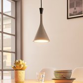 Lindby - hanglamp - 1licht - polyresine - H: 26 cm - E14 - beton grijs