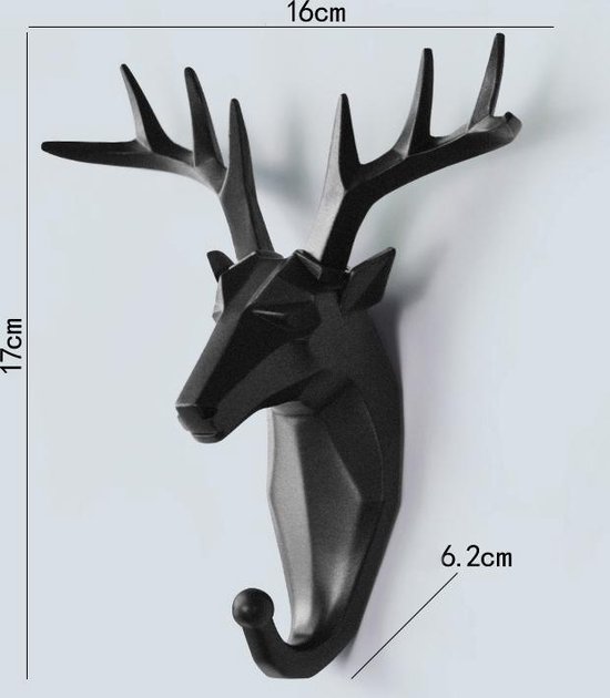 Absoluut nog een keer Laatste WiseGoods Luxe Nordic Design Kapstok - Herten Hoofd - Abstract Sculptuur  Wand Haken -... | bol.com