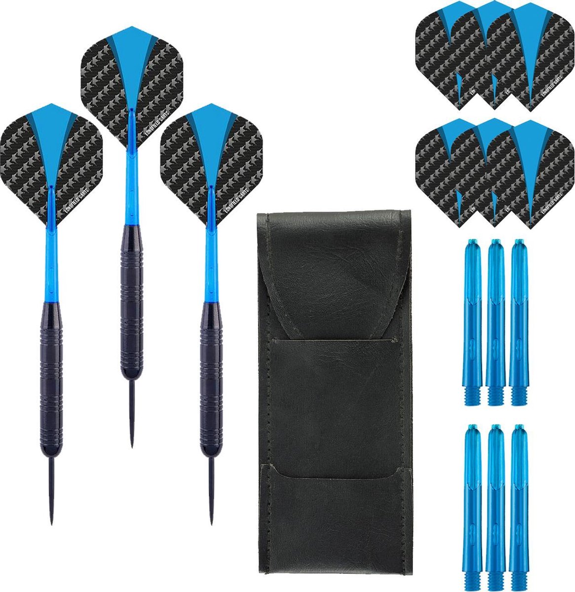 Darts Set Blackbird - dartpijlen - inclusief - dart shafts - dart flights - dartpijlen 23 gram - 100% brass