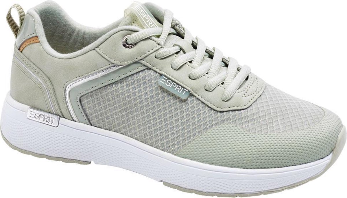 Esprit Dames Groene sneaker memory foam Maat 38