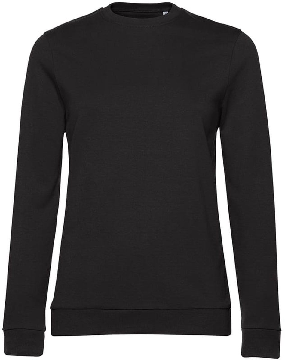 B&C Dames/dames Set-in Sweatshirt (Zwart)
