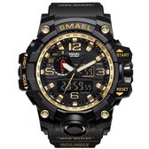 WiseGoods WS2156 Luxe Mannen Horloge - Analoge & Digitaal Horloge - Militair / Sport Design - Waterdicht - Elektronisch - Zwart
