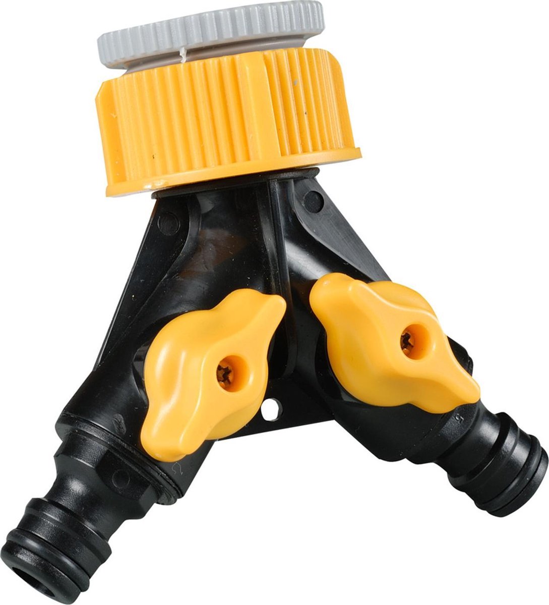 Greenmill GB1682C Dubbele kraanwaterverdeler voor twee slangen 1 "-3/4"