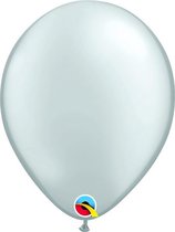 Ballonnen Pearl Zilver 45 cm 5 stuks