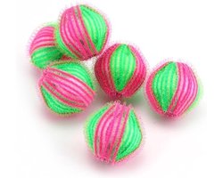 Anti-Pluis Wasbal Set 6 Stuks - Nylon Wasmachine Ballen - Wasballen Wasbol - Was bal - Pluisballen 6 Ballen - Kleding - Ballen