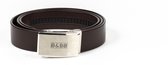 Black & Brown Belts / 125 CM / Outlined - Coffee Brown belt B&BB/ Leren Riem/ Heren Riem/ Dames Riem/ B&BB / Automatische Gesp/ Runderleer/ RVS/ Broeksriem / Riemen / Riem /Riem he