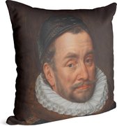 Portret van Willem I, prins van Oranje, Adriaen Thomasz. Key - Foto op Sierkussen - 60 x 60 cm