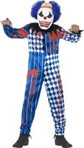 "Griezelig Halloween harlekijn clown kostuum voor kinderen - Kinderkostuums - 122/134"