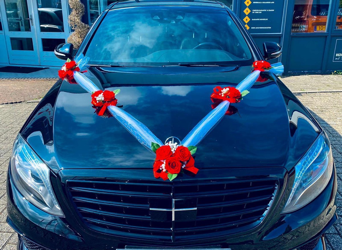 AUTODECO.NL DOROTHA Auto Versiering Bruiloft Trouwauto Decoratie