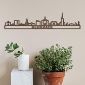 Skyline Kerkrade notenhout - 60cm- City Shapes wanddecoratie