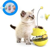 Kattenspeeltjes Intelligentie Kattenspeelgoed Katten Kat Cat Toy Kitten – Geel Voeding Dispenser Speelgoed - Dutchwide