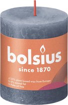 Bolsius kaars rustiek Twilight Blue 80/68 mm