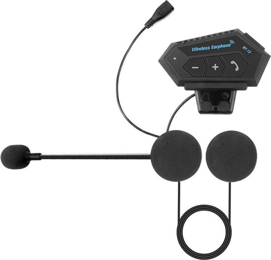 Bluetooth Helm Communicatie Set - Handsfree - Universeel - Speakers -  Helder Geluid -... | bol