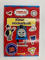 Kleur- en stickerblok thomas de stoomlocomotief 20 stickers