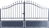 Tuinpoort Jais aluminium lengte 3,50m zwart