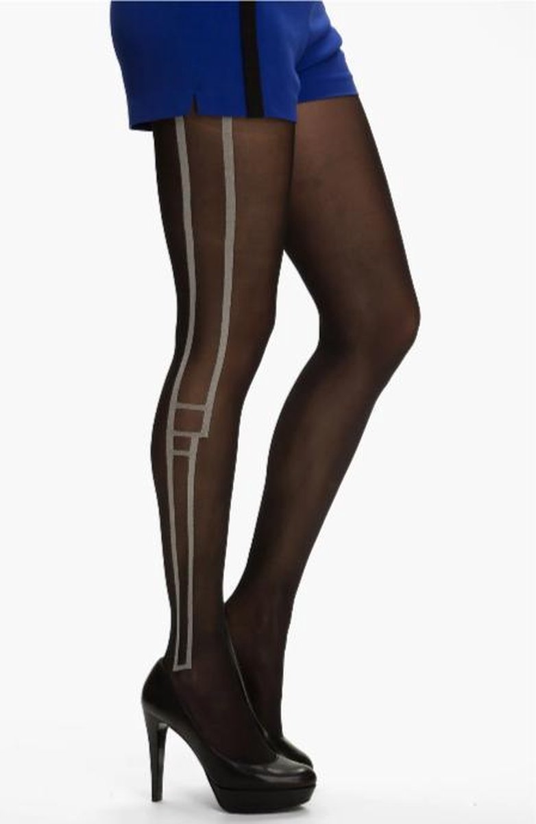 Pretty Polly Retro - Panty - Zwart Retro motief - One size