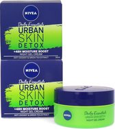 Nivea Daily Essentials Urban Skin Detox Night cream - 2 x 50 ml (Set of 2)