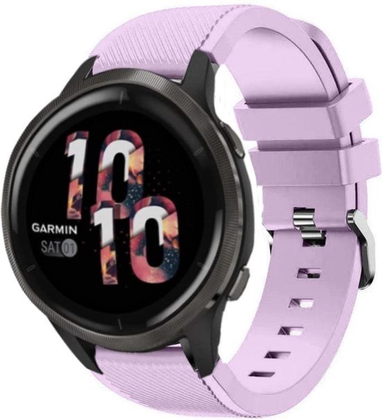 Strap it Smartwatch bandje siliconen geschikt voor Garmin Venu 2 Garmin Vivoactive. bol