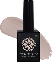 Nude gel nagellak - Silks Silver 014  Gel nagellak - 15ml - De Nagel Shop - Gelnagels Nagellak