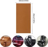 GEAR 3000® PU leer reparatie set - leather repair - leder patch - zelfklevende sticker lichtbruin