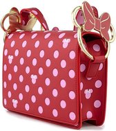Disney Loungefly Crossbody-tas Minnie Mouse Pink Polka Dot Bow Strap