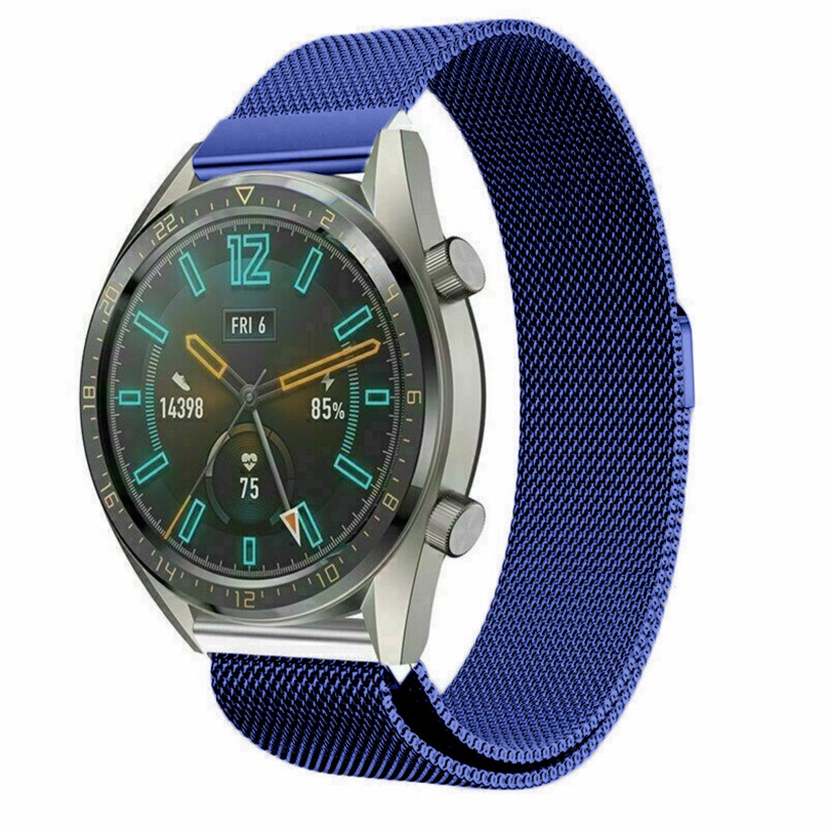 Geschikt voor Huawei Watch GT Milanees bandje - blauw - 42mm