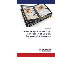 Genre Analysis of the "Op- Ed" Section of English Language Newspapers