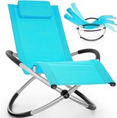 Chaise longue d'extérieur Sens Design - bain de soleil - pliable - turquoise