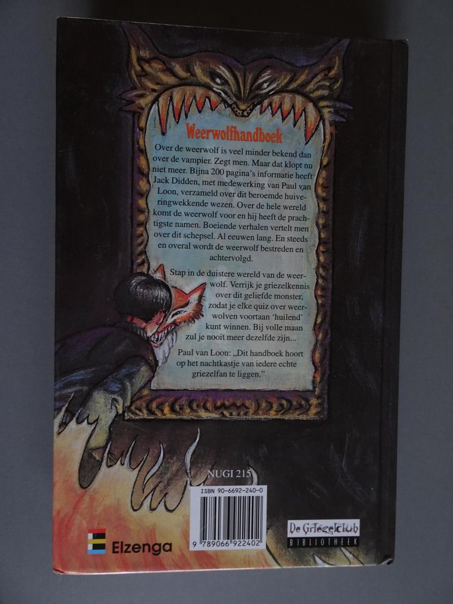 Weerwolfhandboek - back cover