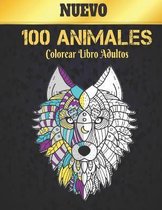 Libro Colorear Adultos 100 Animales Nuevo