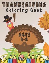 Thanksgiving Coloring Book 4-8 Ages