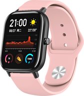 Siliconen Smartwatch bandje - Geschikt voor  Xiaomi Amazfit GTS sport band - roze - Horlogeband / Polsband / Armband