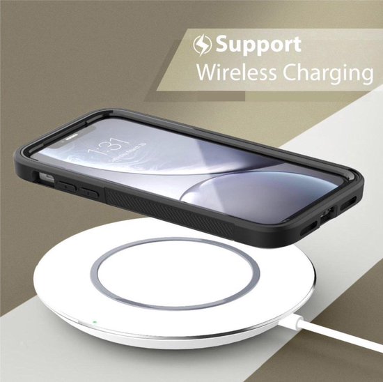 Coque arrière Apple iPhone 12 Pro Max - Zwart / Rose - Armure antichoc - Hybride - Testée contre les chutes