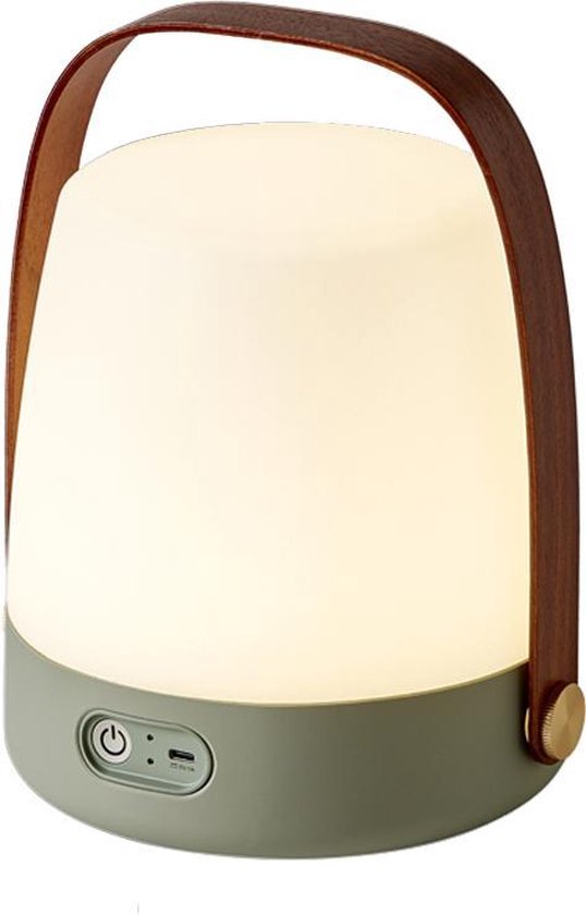 Kooduu Lite-UP Petroleum - Deense Design LED-lamp - 4 Lichtstanden - Dimbaar - Staande Lamp - Tafellamp - Nachtlamp - Slaapkamer Lamp - Ingebouwde Oplaadbare Accu - Tot 24 uur lang Sfeer Verlichting - Draadloos