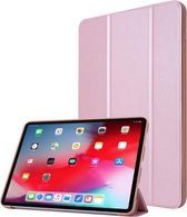 Voor iPad Pro 11 (2020) PC + PU lederen tas met drievoudig (rosÃ©goud)