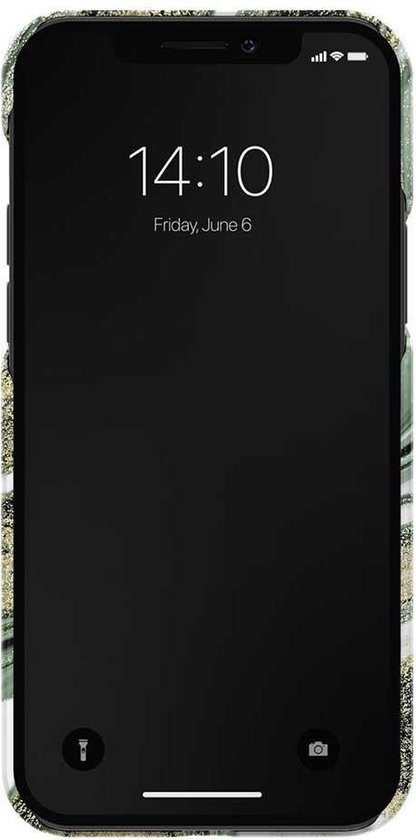 iDeal of Sweden Fashion Case iPhone 12 - 12 Pro Backcover hoesje - Cosmic  Green Swirl