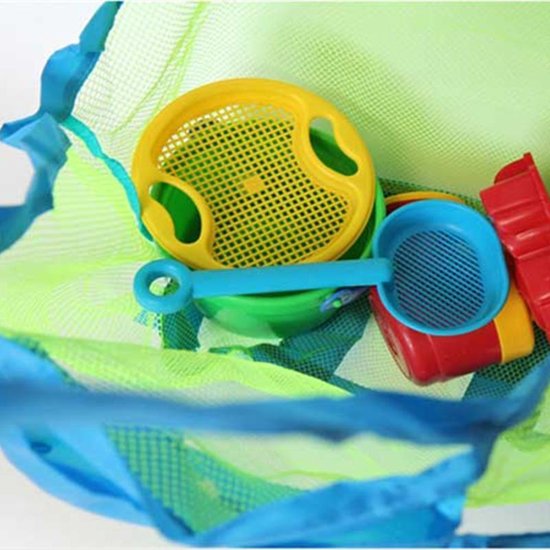 Zandspeelgoed, nettas voor kinderen, schelpverzameltas, strandtas, strandtas, strandschelpen, mesh tas, opbergtas voor waterspeelgoed, vakantie